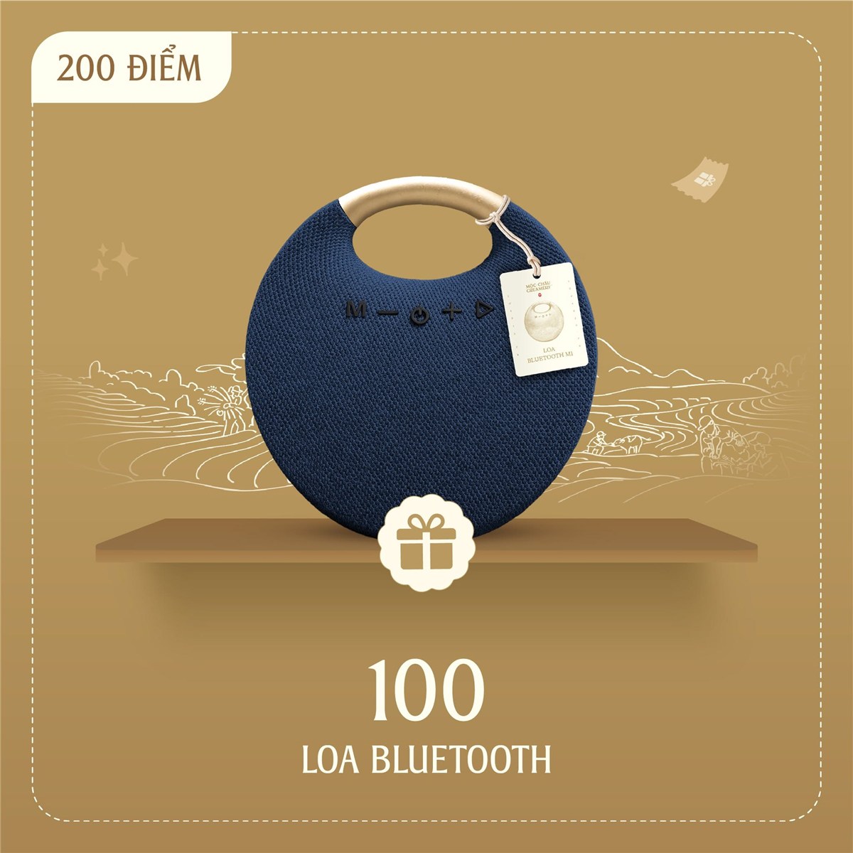 Moc Chau Creamery Bluetooth speaker in a points-redemption program