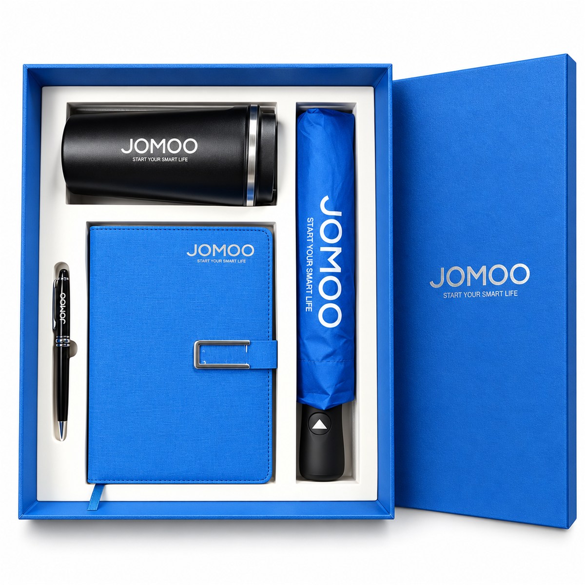 Bộ quà tặng thương hiệu JOMOO do Now thiết kế và sản xuất.
