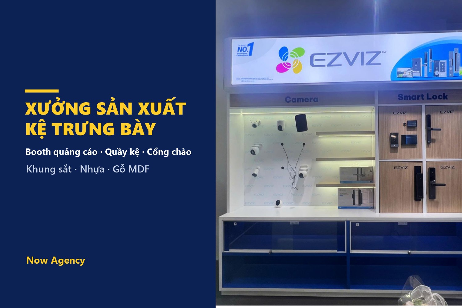 Xưởng Sản Xuất Kệ Trưng Bày, Booth Quảng Cáo Uy Tín