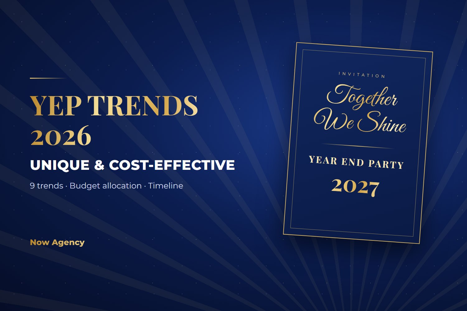 Year End Party Trends 2026: 9 Ways to Make a YEP Unique and Cost-Effective