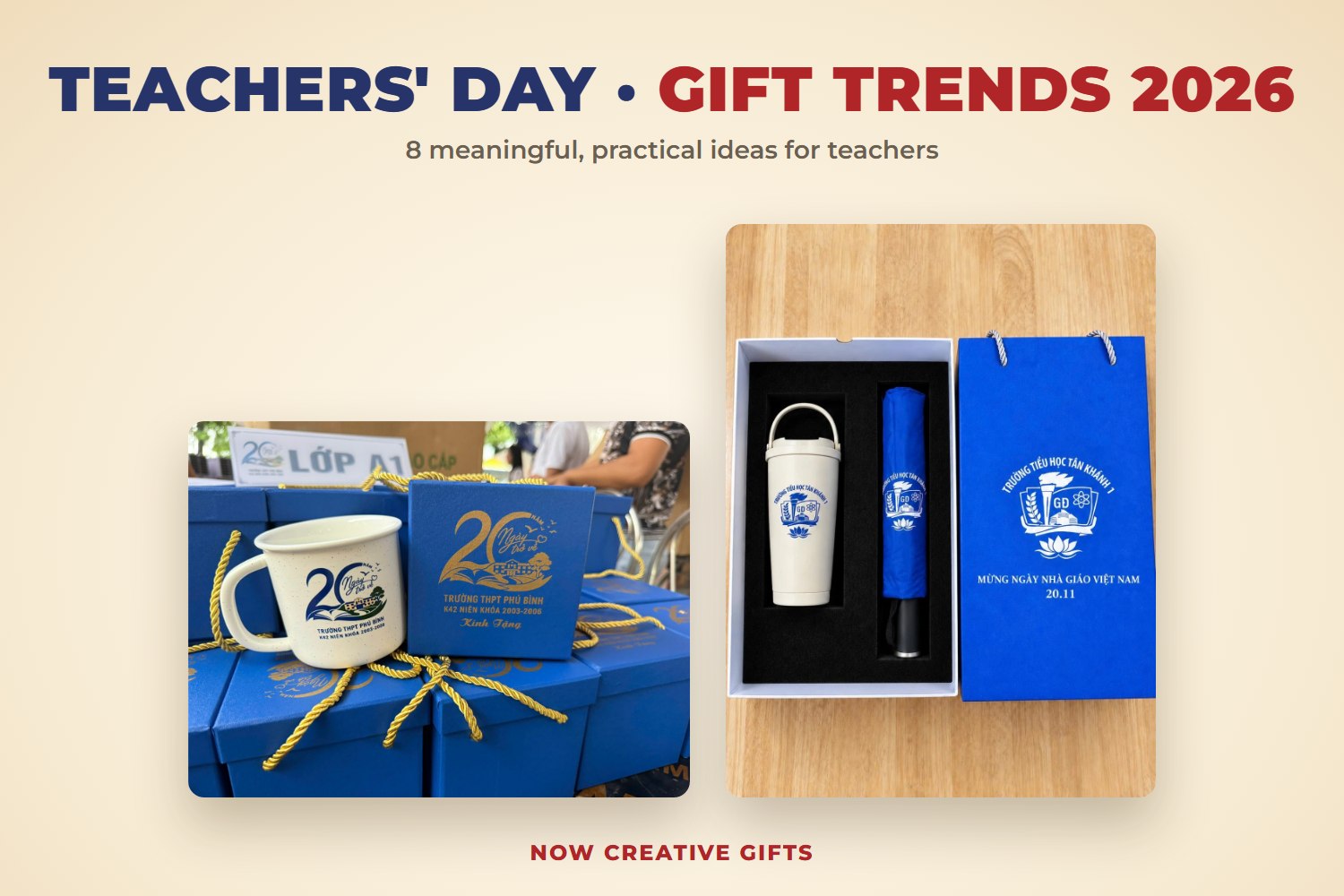 Vietnamese Teachers' Day Gift Trends 2026: 8 Meaningful, Practical Ideas
