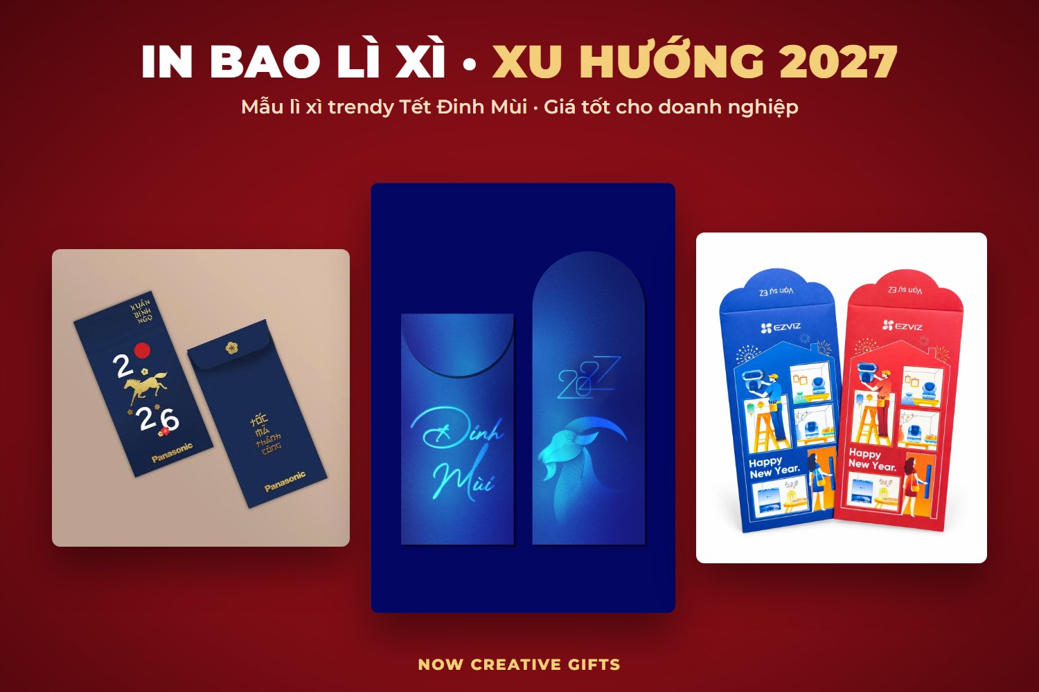Xưởng In Bao Lì Xì: Mẫu Lì Xì Trendy Năm 2027 Giá Tốt Cho Doanh Nghiệp