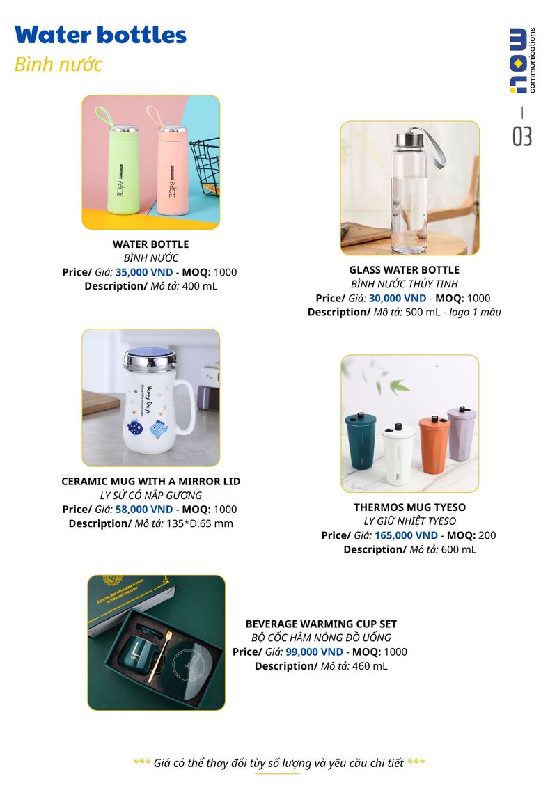 Pricelist