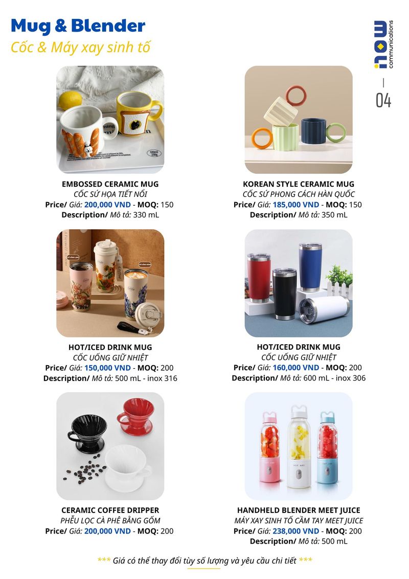 Pricelist