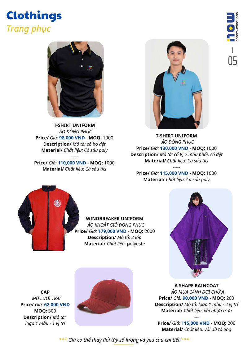 Pricelist