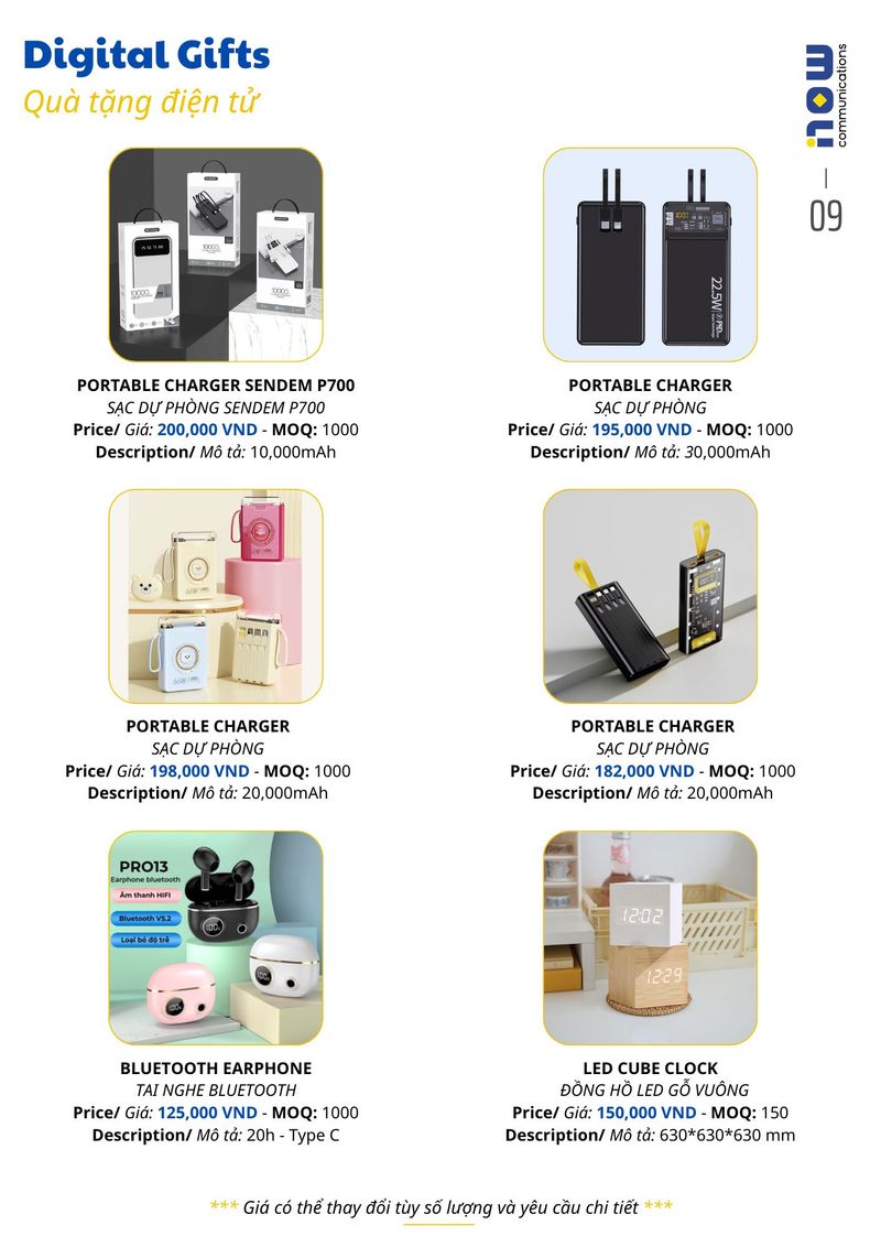 Pricelist