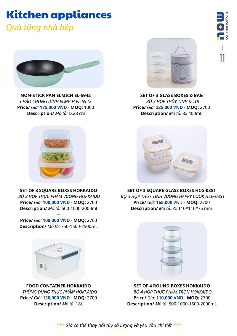 Pricelist