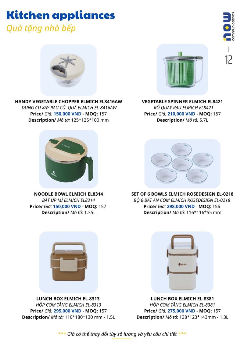 Pricelist