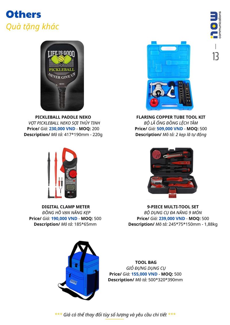 Pricelist